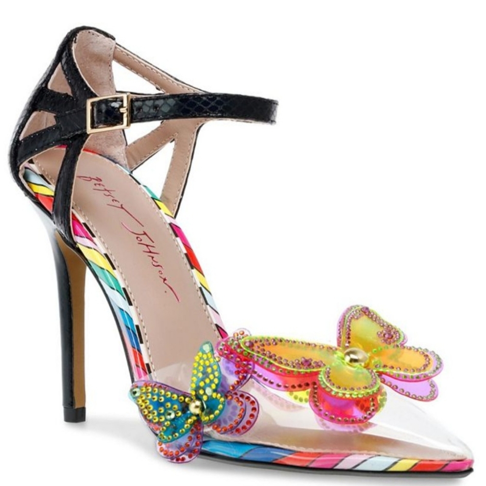 Betsey Johnson Kairi Butterfly Pumps Size 11 EUC